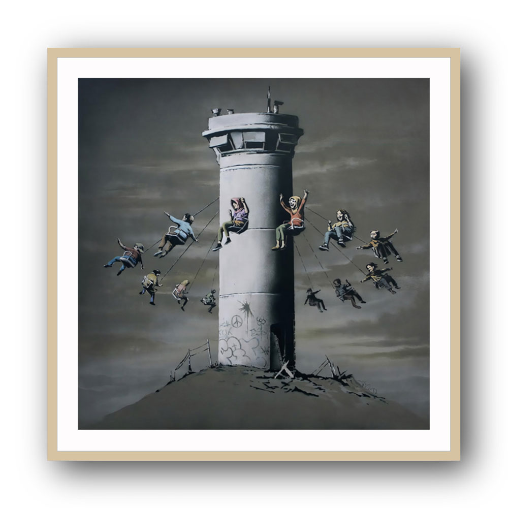 Walled Off Hotel Watchtower Banksy Wall Art